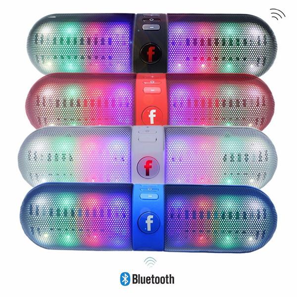 LED Bluetooth Speaker Support U-disk and TF Card FM Stereo