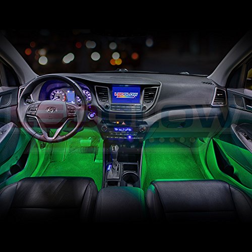 Green Led Interior Underdash Lighting Kit