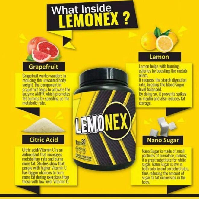 Lemonex Premix Lemon Drink (Slimming + Detox) with Extra Gift