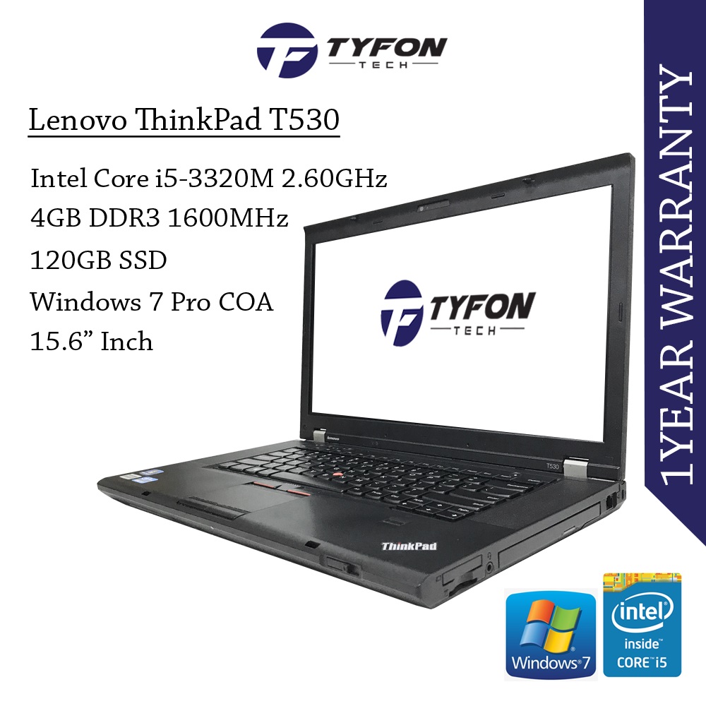 Lenovo ThinkPad T530 i5 4GB RAM 12 (end 12/21/2022 12:00 AM)