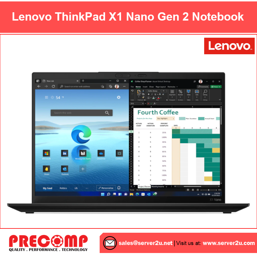 Lenovo ThinkPad X1 Nano Gen 2 Notebook (i5-1240P.16GB.512GB)