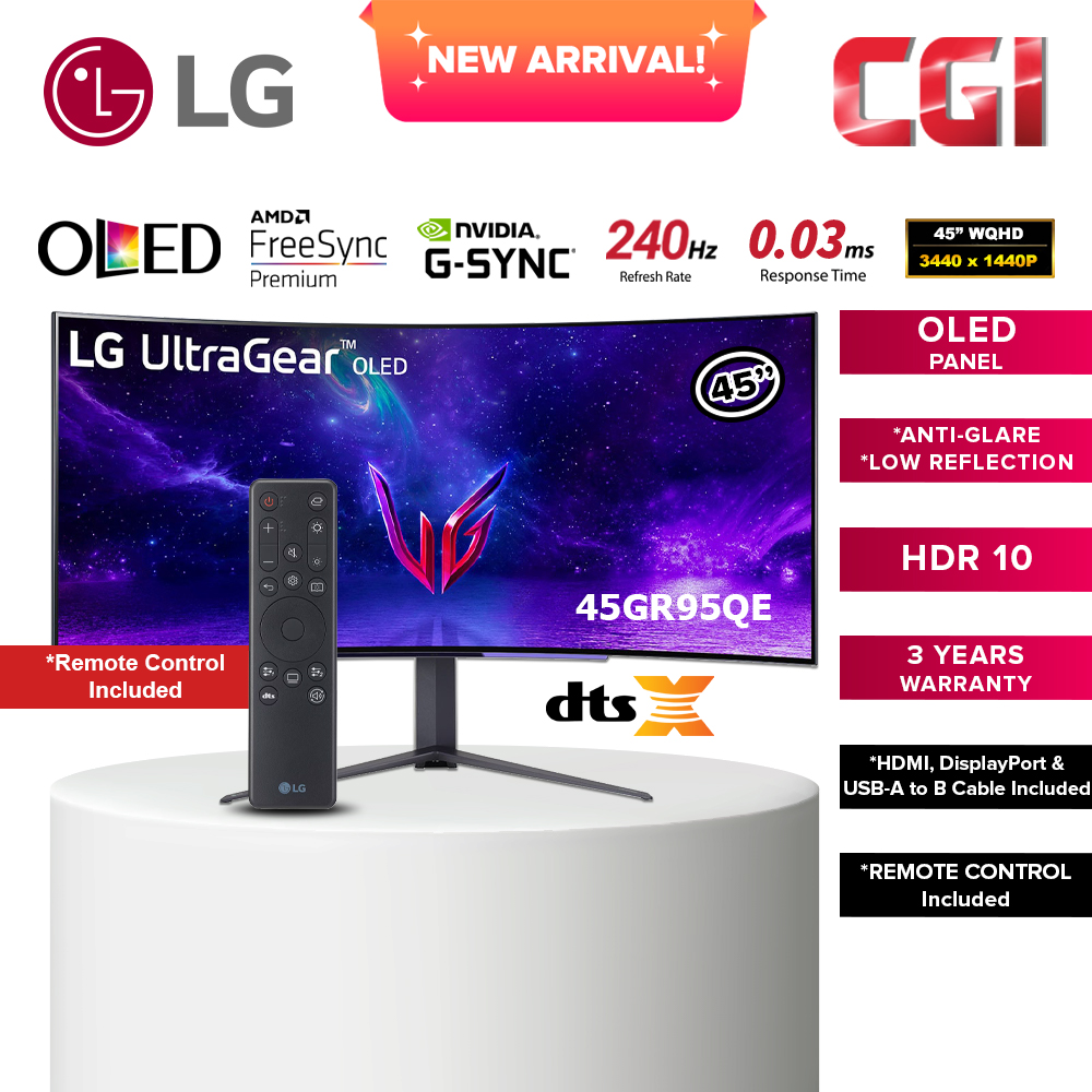 LG 45GR95QE 45&#39;&#39; UltraGear&#8482; OLED Curved Gaming Monitor