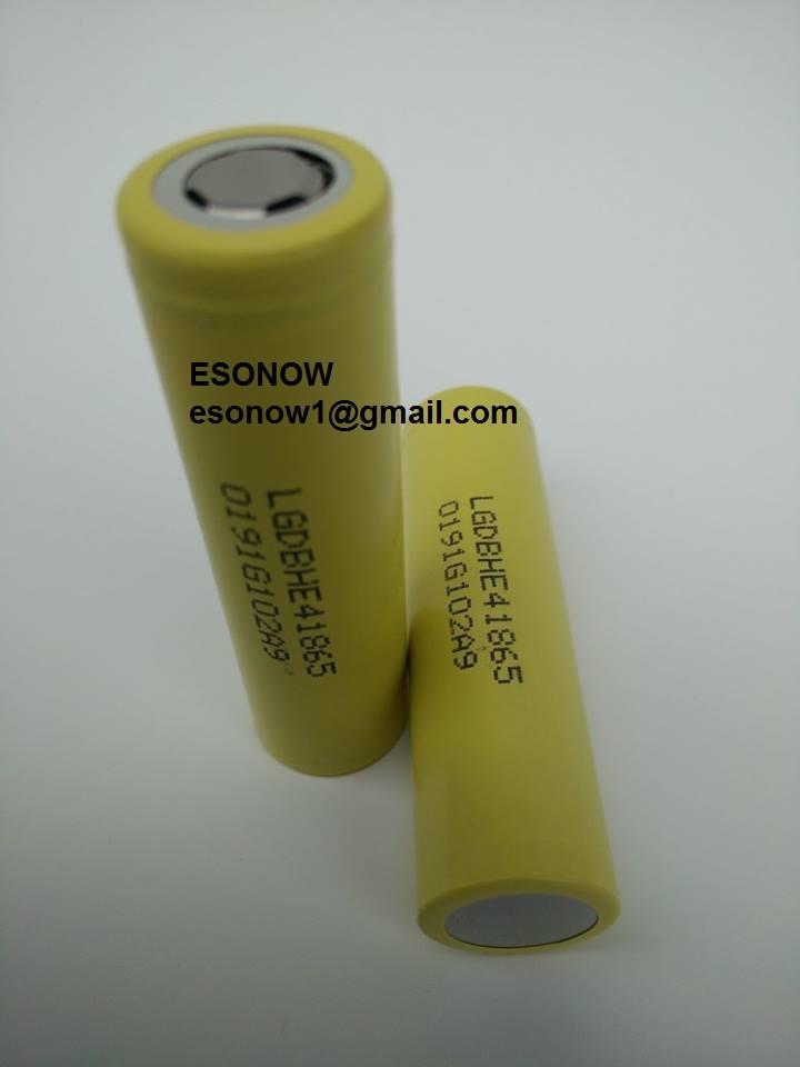 LG High Drain Li-ion Rechargeable Battery, 2500mAh (20A) 3.7v, LG HE4
