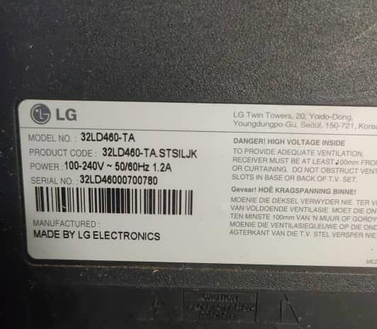 LG LCD TV 32LD450 32LD450-TA 32LD450TA POWER BOARD /POWER SUPPLY BOARD