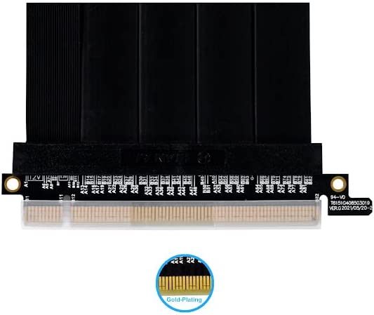 LIAN LI 600MM PCI-E 4.0 RISER CABLE BLACK - PW-PCI-4-60X