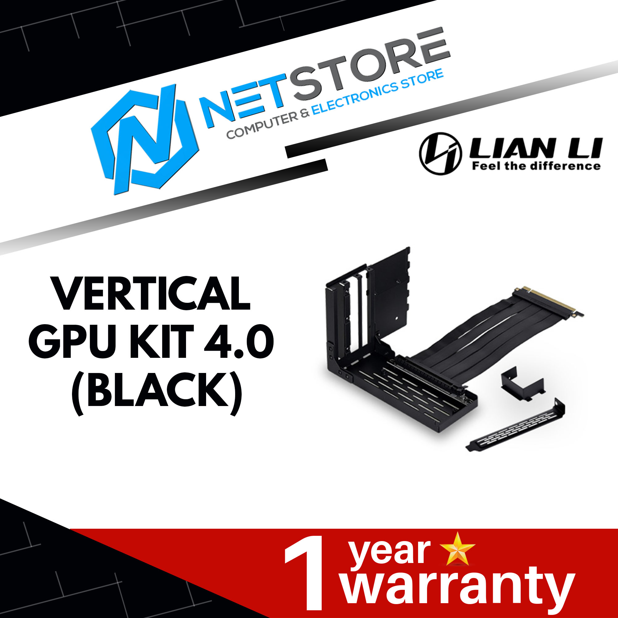 LIAN LI VERTICAL GPU KIT 4.0, BLACK - O11DE-1X