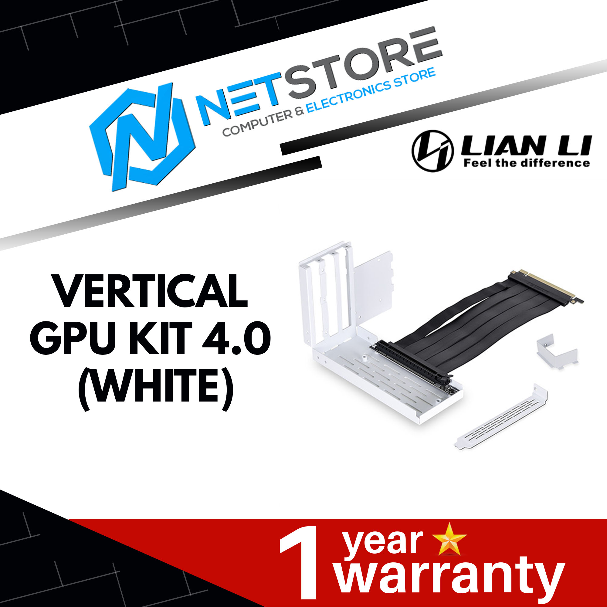 LIAN LI VERTICAL GPU KIT 4.0, WHITE - O11DE-1W