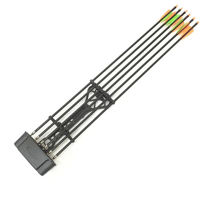 Lightweight 6 Arrows Shockproof Bow Quiver for Archery Hunting