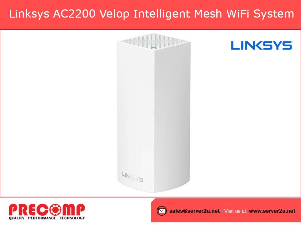 Linksys AC2200 Velop Intelligent Mesh WiFi System,1-Pack (WHW0301-AH)