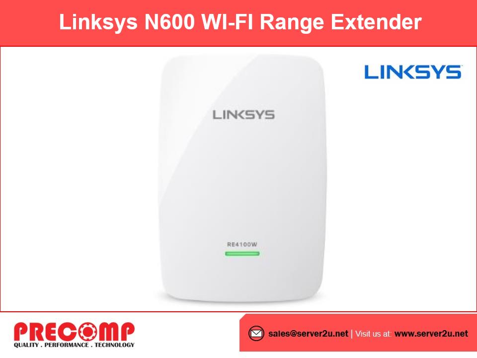 Linksys N600 WI-FI Range Extender (RE4100W)