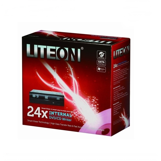 Liteon 24X Internal Sata DVD-RW Writer Optical Drive