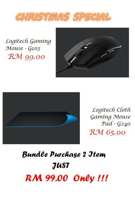 Logitech Gaming Mouse G103 + Gamin (end 12/10/2019 11:15 AM)