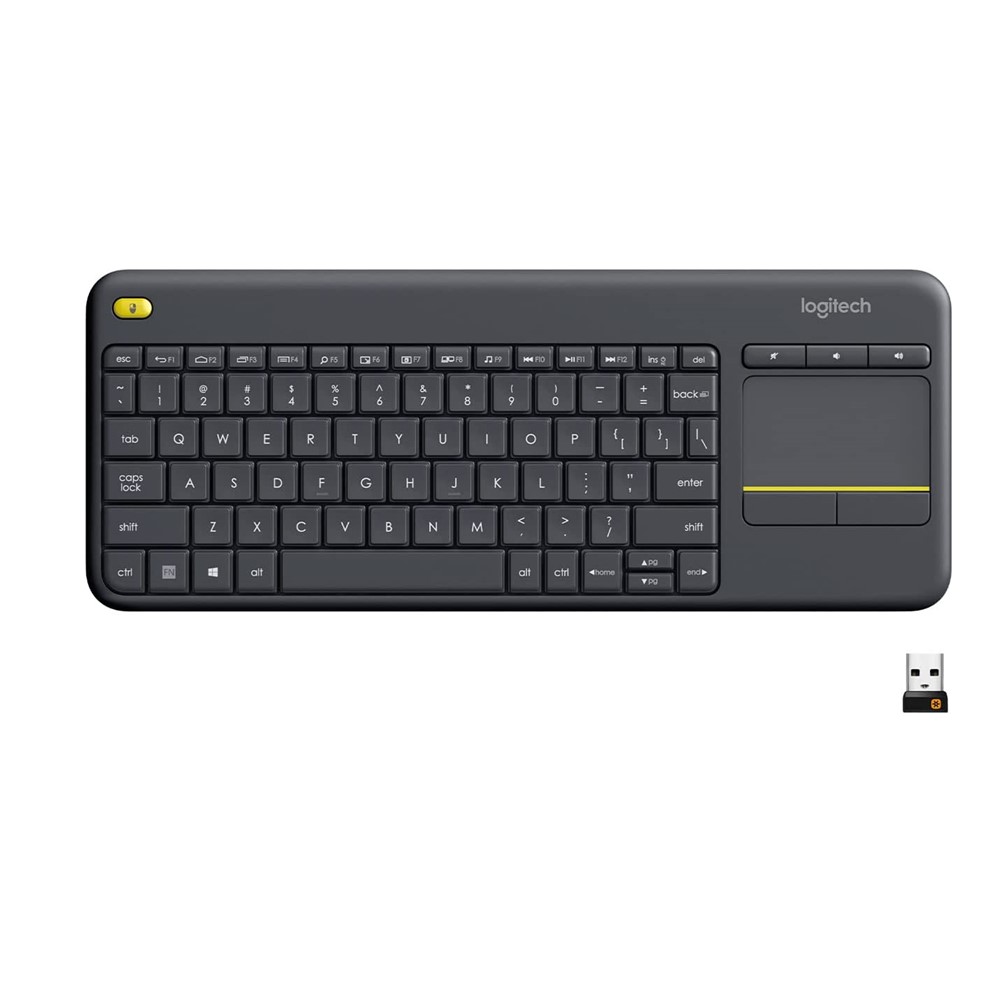Logitech K400 Plus Wireless USB Touch Keyboard - Black (920-007165)