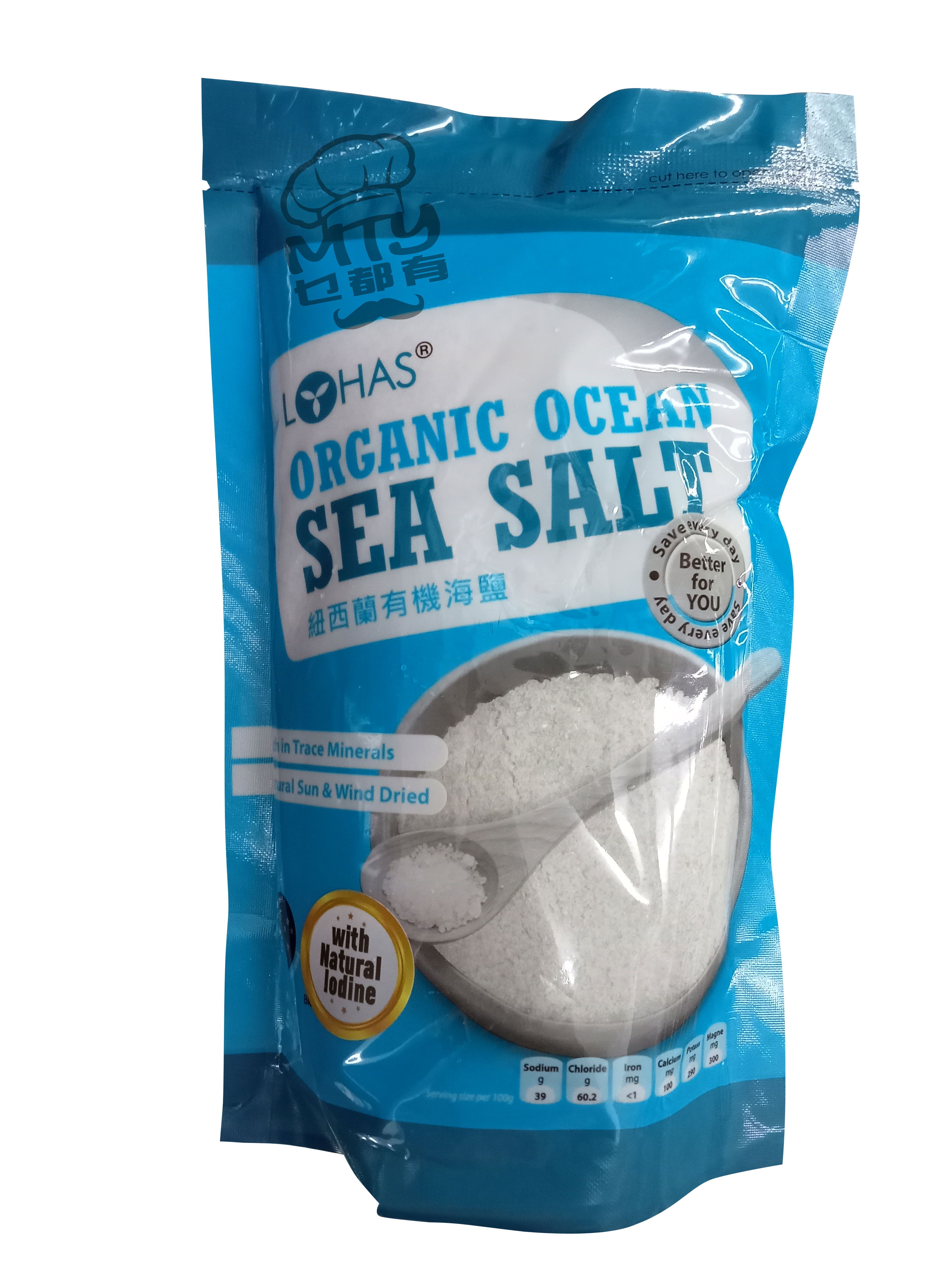 LOHAS Organic Ocean Sea Salt (Blue) 500g