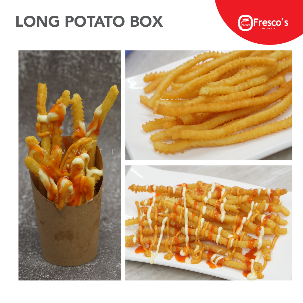 Long Potato Plain Box 100psc