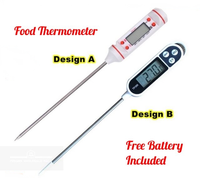 Long Probe Digital Kitchen Food Thermometer Electronic Meat Water Milk Cooking