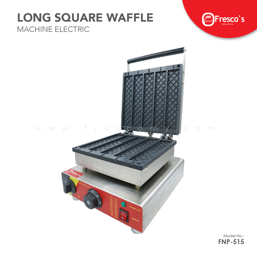 Long Square Waffle Eletric Machine