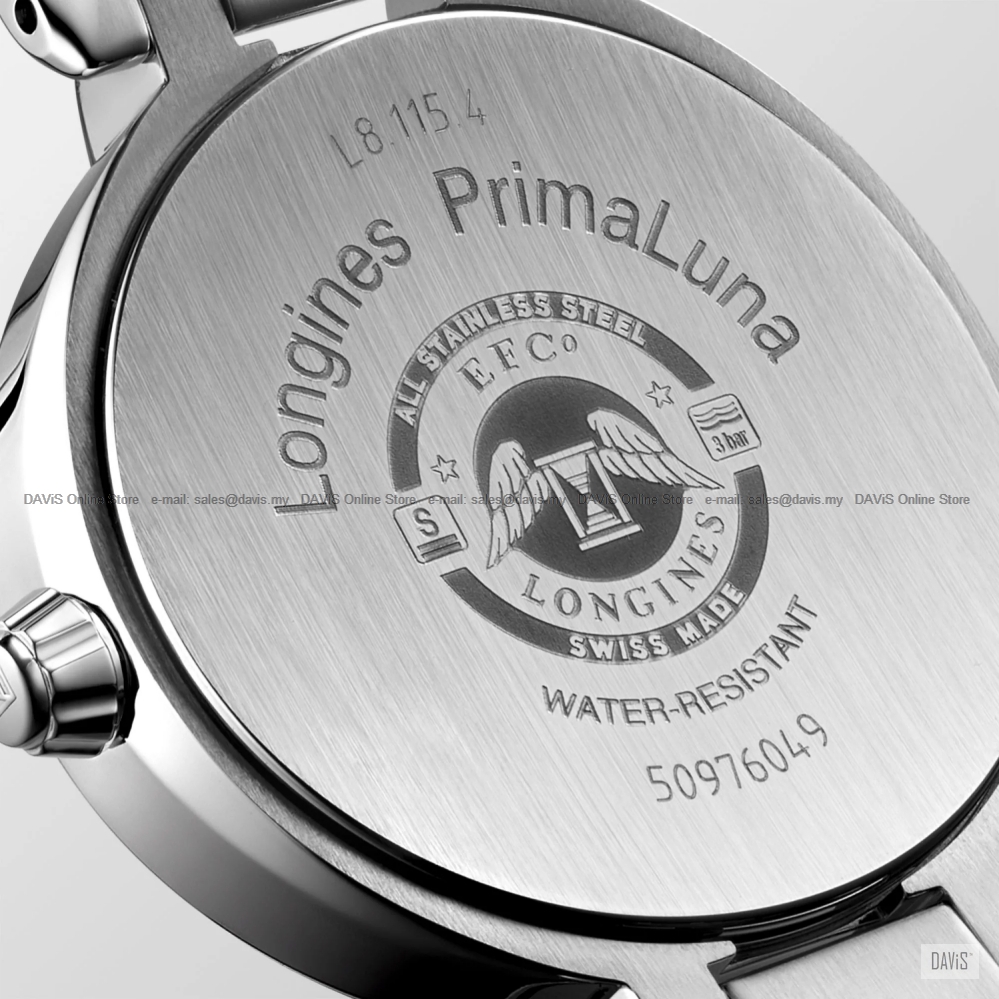 LONGINES Watch L8.115.4.87.6 PRIMALUNA Quartz 30.50mm Bracelet MOP