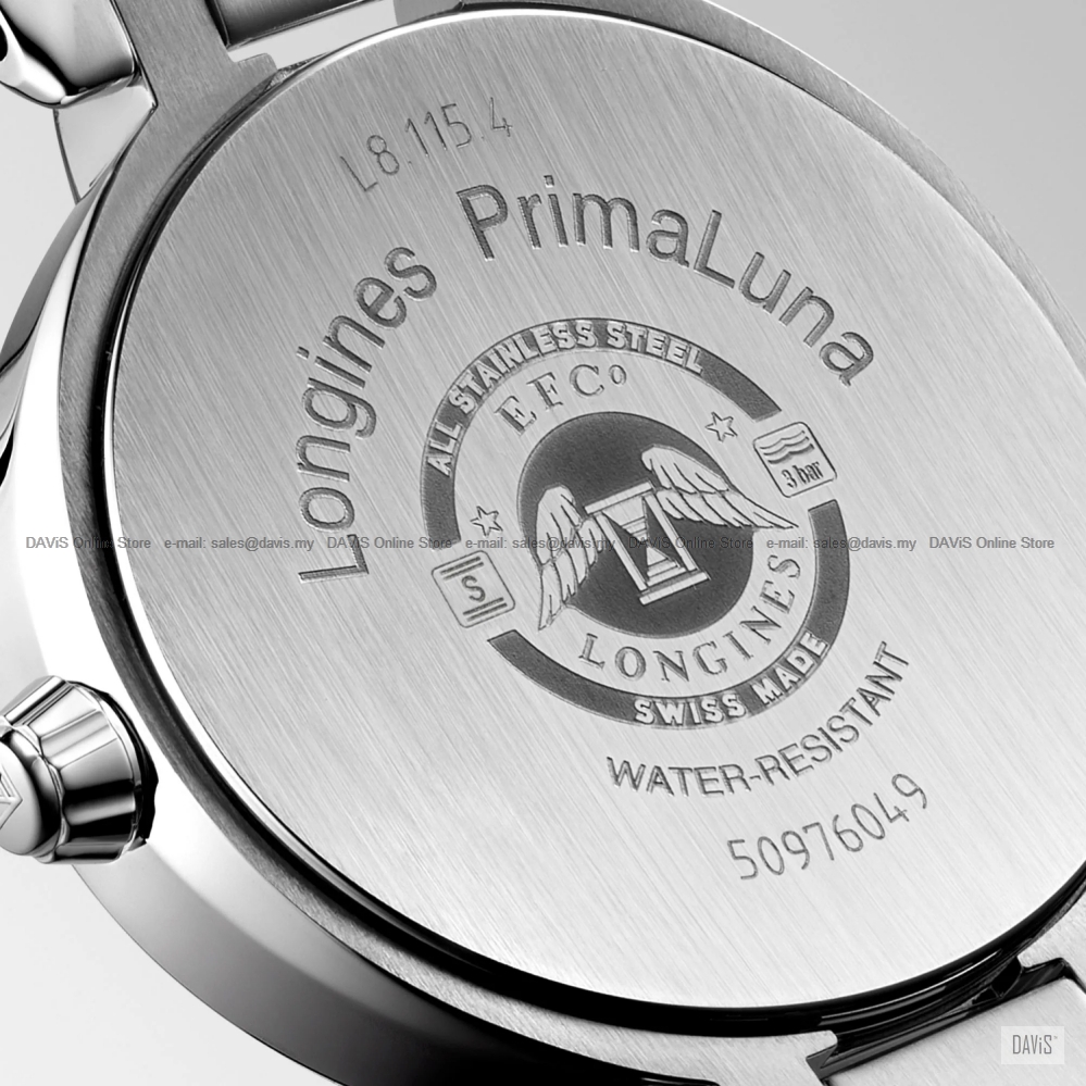 LONGINES Watch L8.115.4.91.6 PRIMALUNA Quartz 30.50mm Bracelet Blue