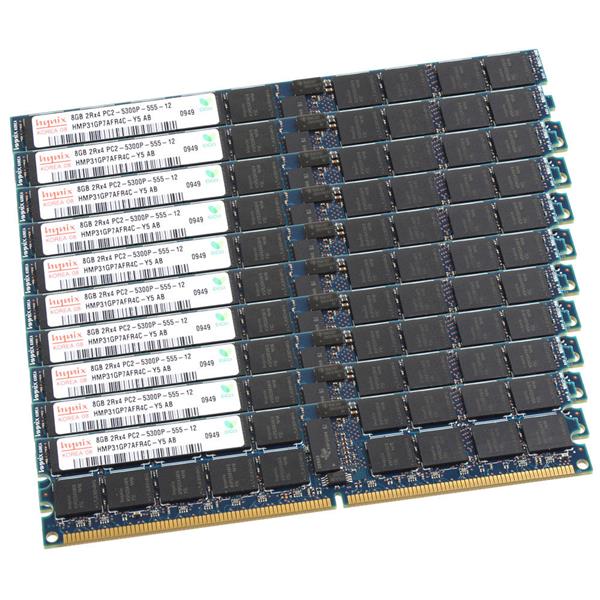 Lot Hynix 8GB 2RX4 PC2-5300P DDR2 667MHZ 1.8V FB-DIMM
