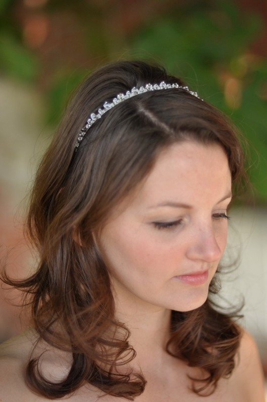 Lovely Silver Crystal Middle-Round Shape Hairband
