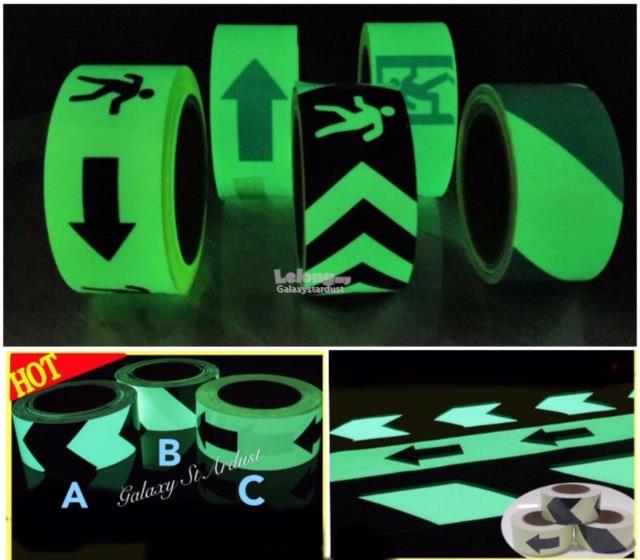 Luminescent Film-DIY Glow In Dark Tape-Warning Safety Sign-Night Light