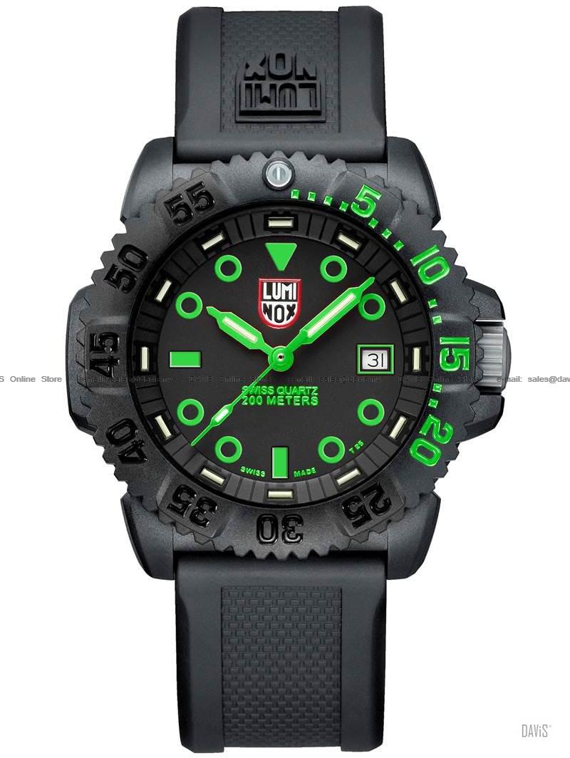 LUMINOX 3067.CS Navy SEALs Colormark Nova black/green PU strap LE