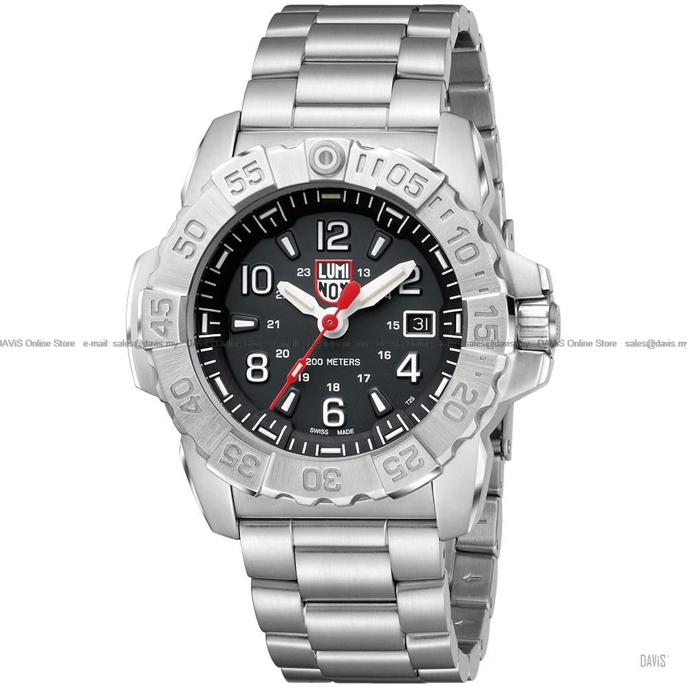 LUMINOX 3252 Navy Seal Steel 24-hr Date SS bracelet black