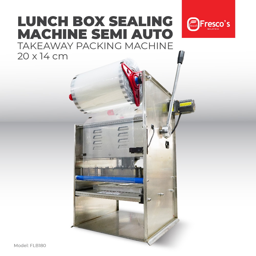 Lunch Box Sealing Machine Semi Auto Fresco 20x14cm