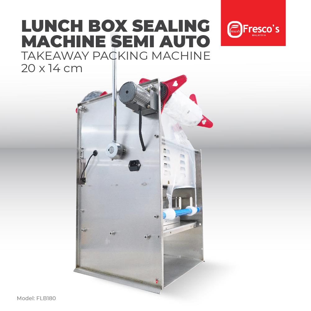 Lunch Box Sealing Machine Semi Auto Fresco 20x14cm