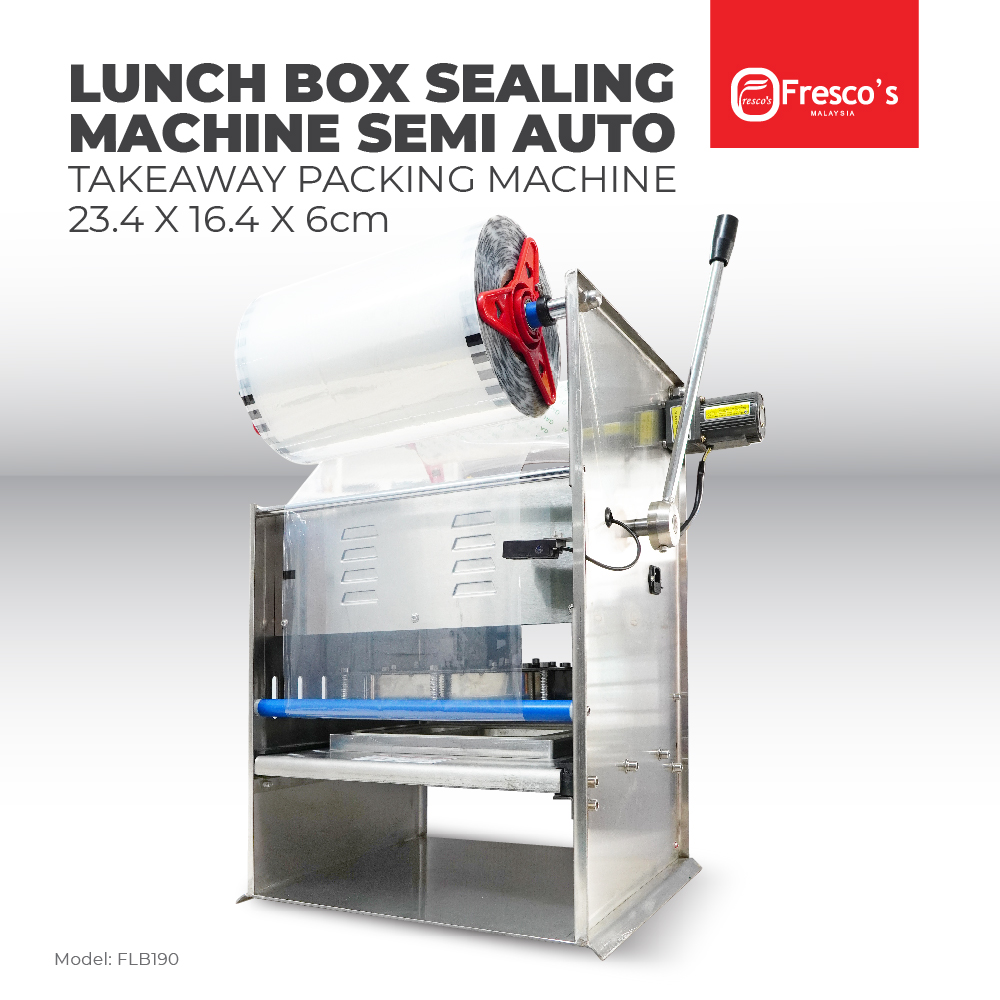 Lunch Box Sealing Machine Semi Auto Fresco 234 X 164 X 60mm
