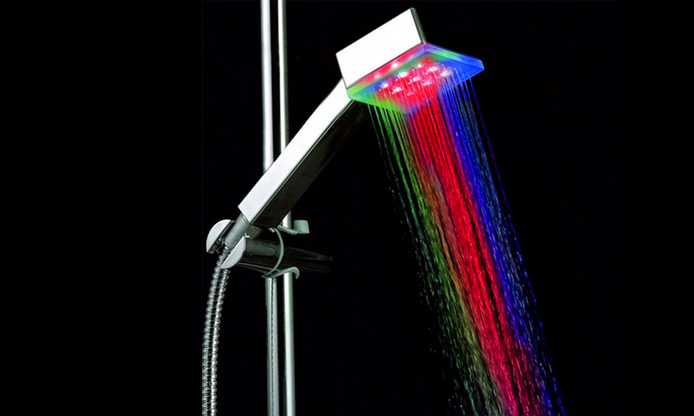 Luxury LED Showerhead Water Powered 7 Colors Shower Head