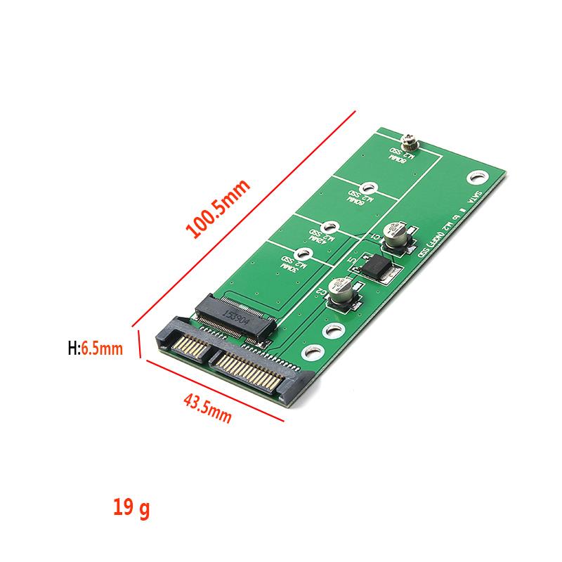 M.2 NGFF SSD to SATA3 2.5' 7+15 22 Pin Converter Adapter M2 SATA 3
