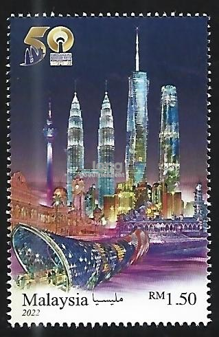 M-20220707	MALAYSIA 2022 50TH ANNIV OF THE DECLARATION OF KL 1V MINT