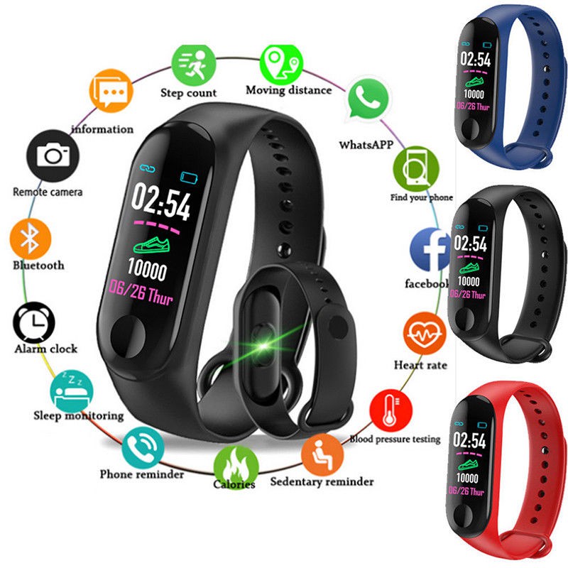 m3 smartwatch band fitness tracker