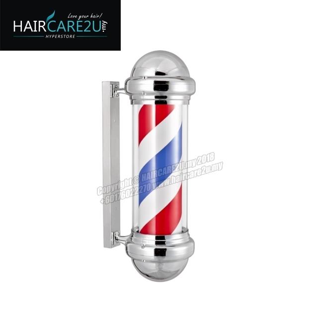 M311D Silver Rotating Classical Barber Pole Lamp (72cm)