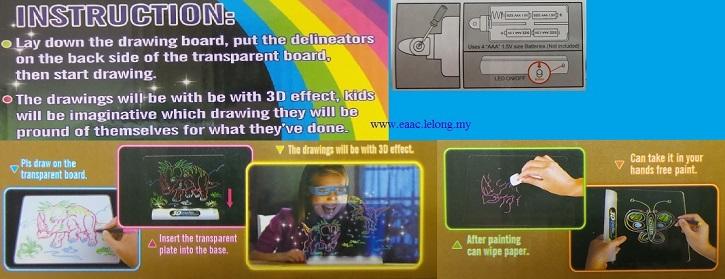 Magic 3D Drawing Board - A toy for kids