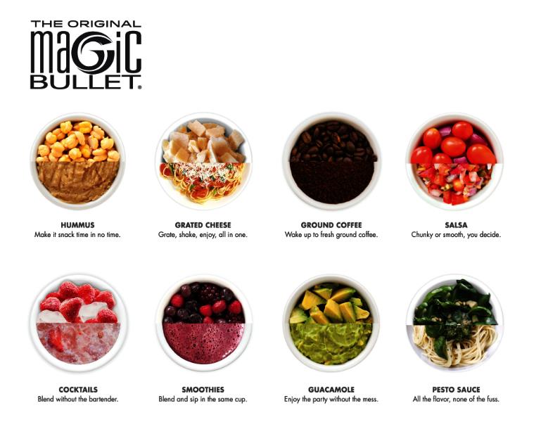 Magic Bullet Hi Speed Blender/ Mixer System 21pc Set Includes