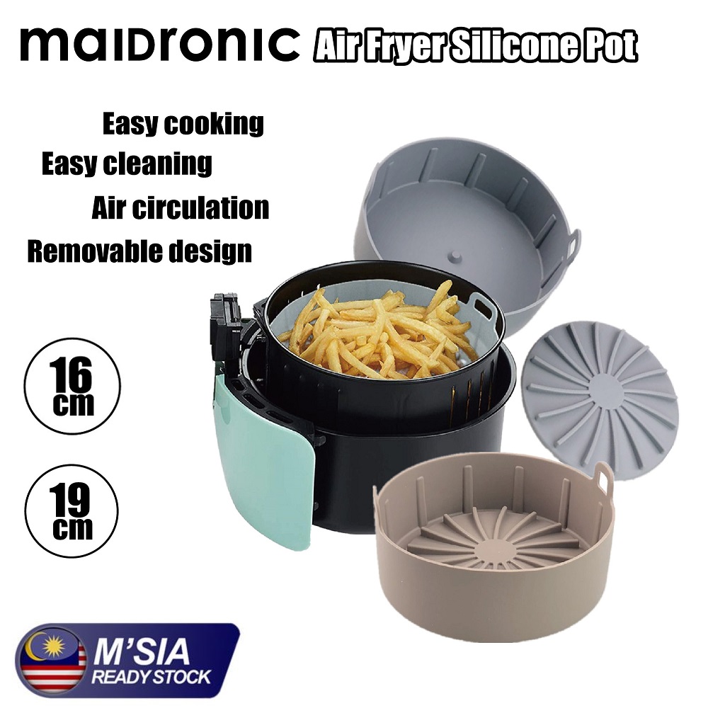 Maidronic Air Fryer Silicone Basket FDA Approved Oven Silicon Basket