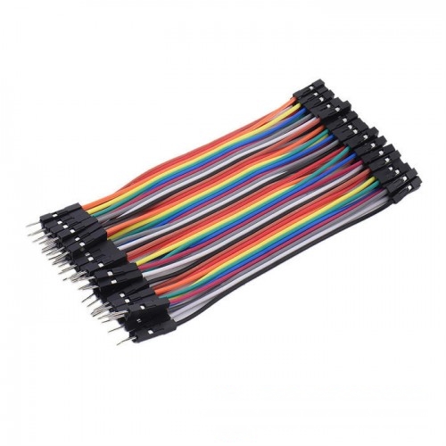Male to Female Arduino Breadboard Dupont Jumper Wires (40p-10cm)