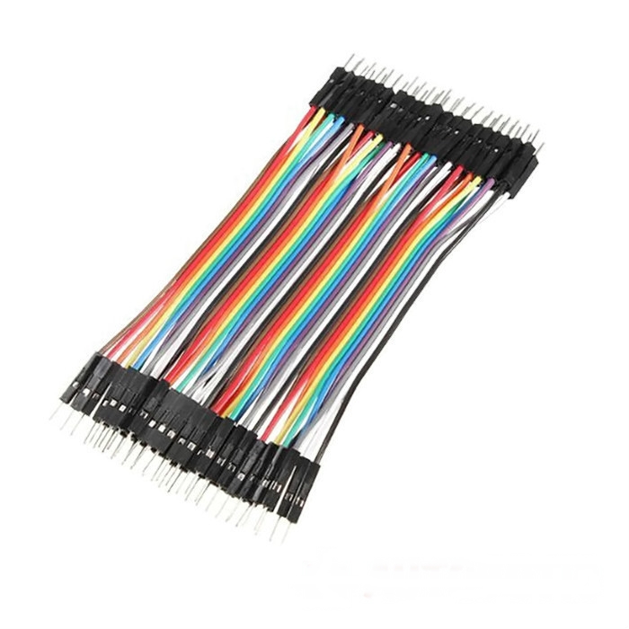 Male to Male Arduino Breadboard Dupont Jumper Wires (40p-10cm)
