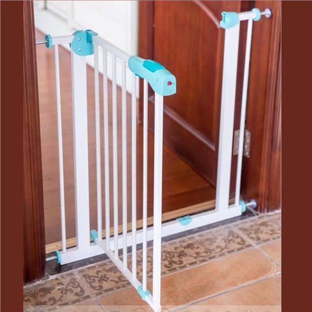 Amazon Com Huo Safety Gate Metal Extra Wide Freestanding Safety Fence Pet Gate Household Size 102cm 109cm Home Kitchen