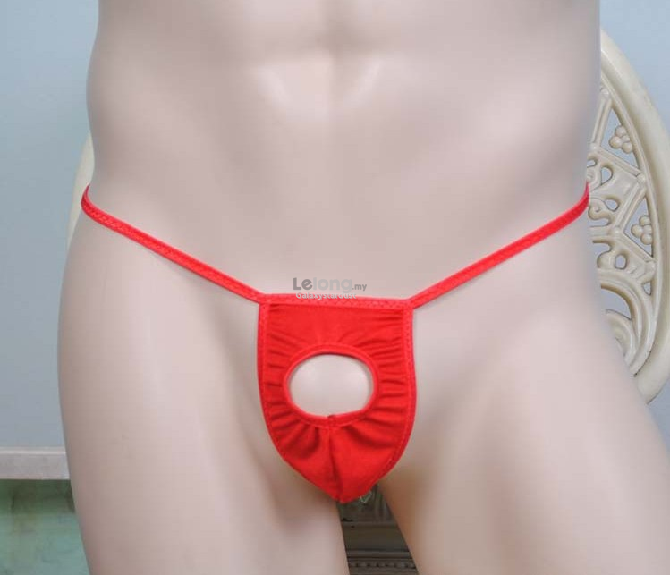 Man Bikini Sexy Underwear Open Front-Temptation T Back-V-strap Suit