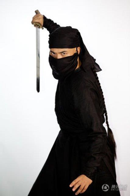 Man Japan Traditional Ninja Training Peformence Uniform Costume