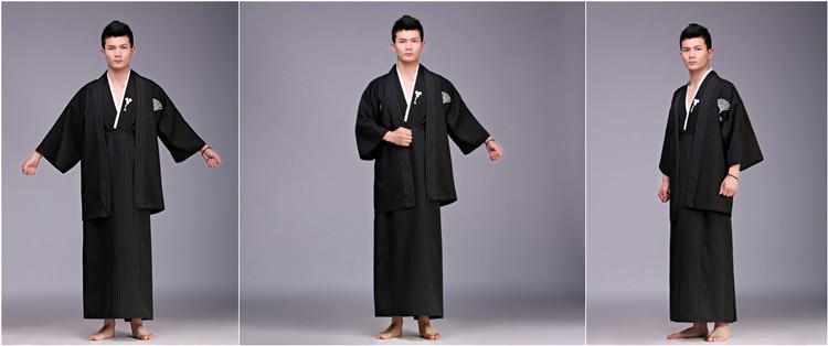 Man Men Japan Traditional Old Dress Uniform Costume kimono Japanese
