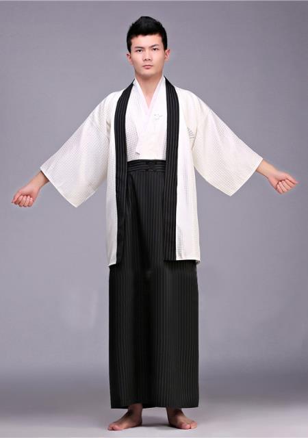 Man Men Japan Traditional Old Dress Uniform Costume kimono Japanese