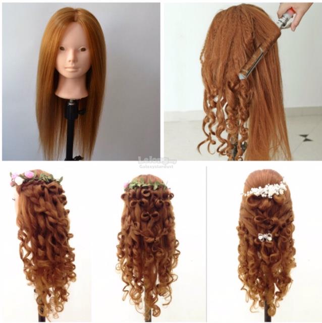 Mannequin Head,High Temperature Resistance Fiber Synthetic,Cut Styling
