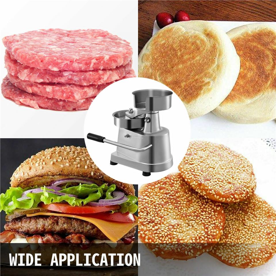 Manual Hamburger Burger Patty Press Maker Round Meat Pressing Machine