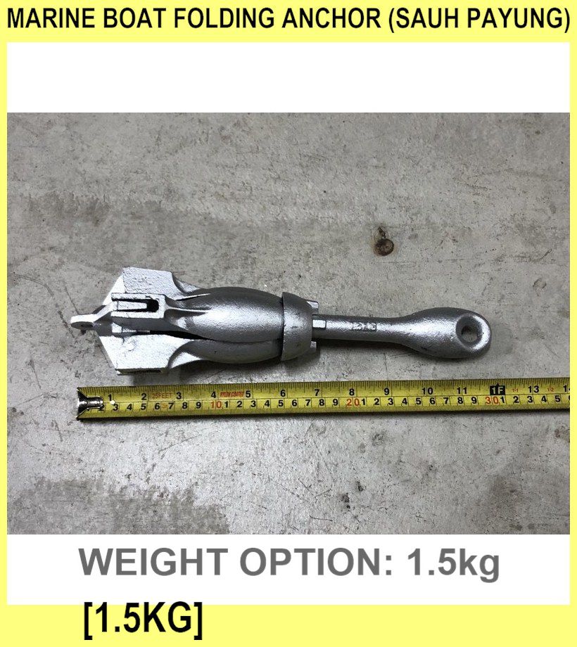Marine Boat Folding Anchor (sauh Payung) - [1.5KG]