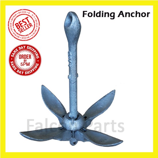 Marine Boat Folding Anchor (sauh Payung) - [1.5KG]